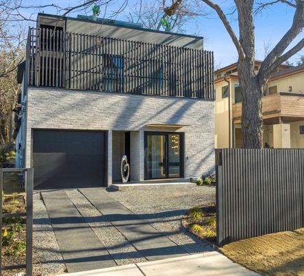Attached, Exterior, Facade, Modern