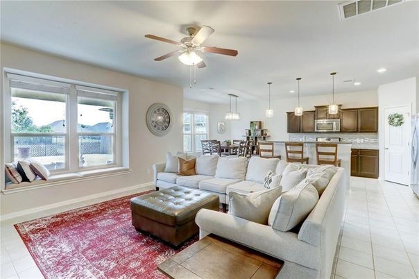 Dining room, Interior, Kitchen, Living room, Pendant Lights, Recessed Lighting