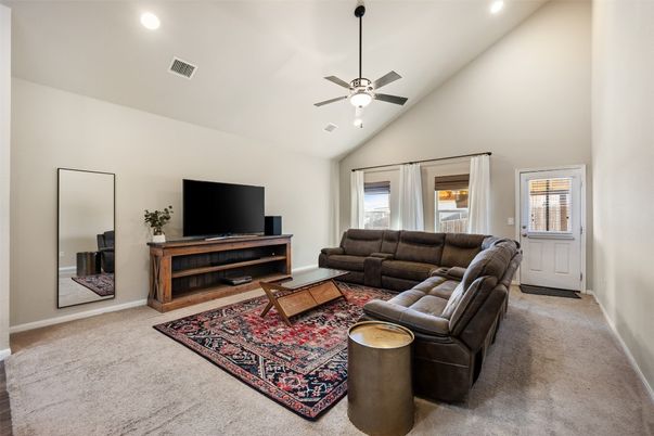 Interior, Living room, Recessed Lighting