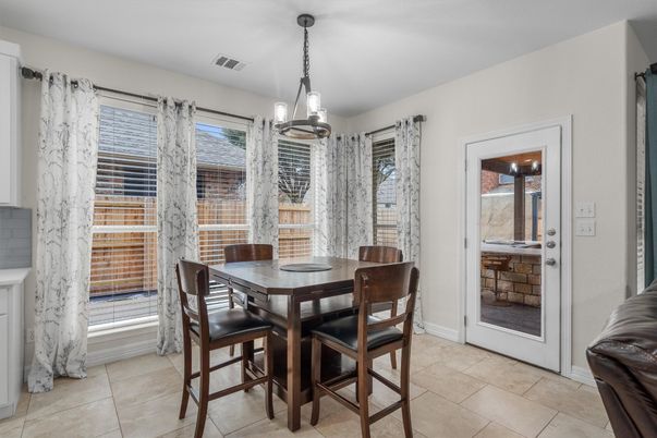 Dining room, Interior, Pendant Lights