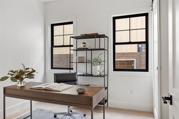 Home Office, Interior, Wood Texture Flooring