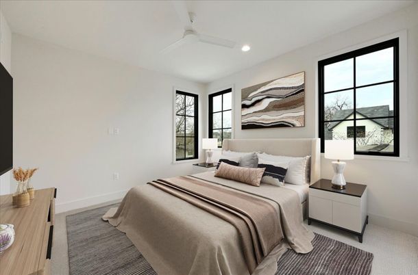 Bedroom, Interior, Recessed Lighting