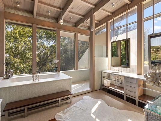 Bathroom, Interior, Sun Room, Wooden Beams, Wooden Ceilings