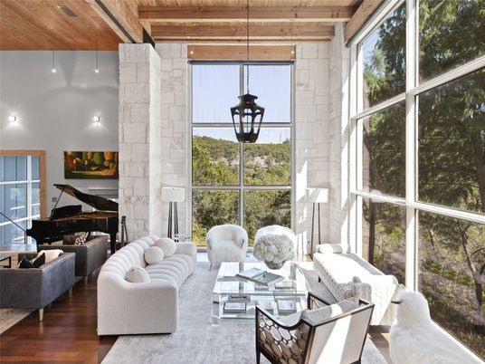 Interior, Living room, Pendant Lights, Piano, Wooden Ceilings, Wood Texture Flooring