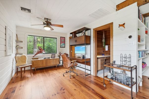 Home Office, Interior, Wood Texture Flooring