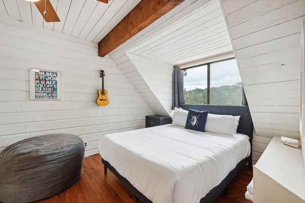 Bedroom, Interior, Wooden Beams, Wood Texture Flooring