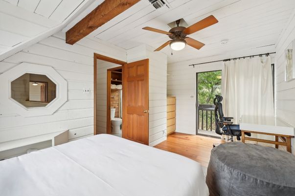 Bedroom, Interior, Wooden Beams, Wood Texture Flooring