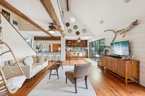 Dining room, Interior, Living room, Wooden Beams, Wood Texture Flooring