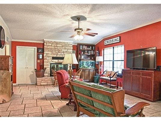 Fireplace, Interior, Living room, Stone Walls