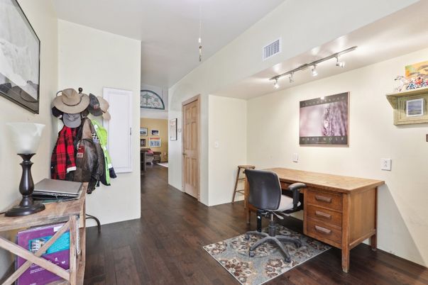 Home Office, Interior, Wood Texture Flooring