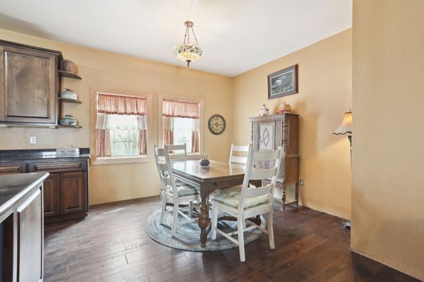 Dining room, Interior, Wood Texture Flooring