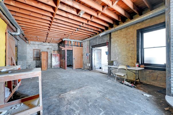 Interior, Stone Walls, Wooden Beams