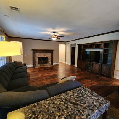 Fireplace, Interior, Living room, Wood Texture Flooring