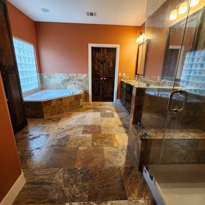 Bathroom, Glass Shower, Interior