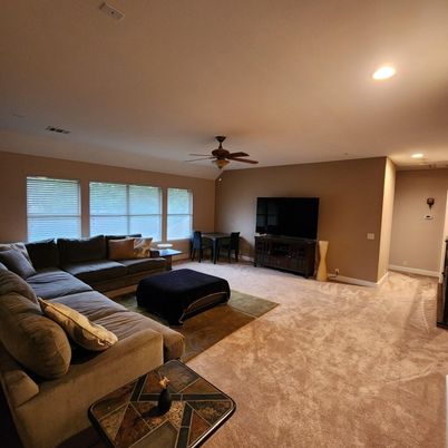 Interior, Living room, Recessed Lighting