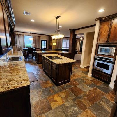 Dining room, Interior, Kitchen, Pendant Lights, Recessed Lighting