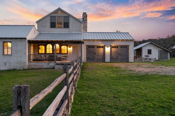 Attached, Backyard, Exterior, Facade, Farmhouse