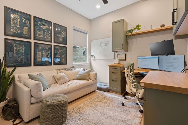 Home Office, Interior, Recessed Lighting