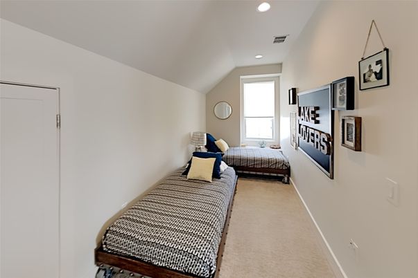 Bedroom, Interior, Recessed Lighting