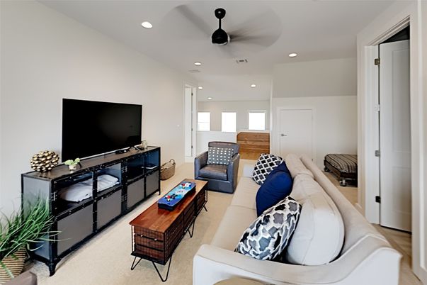 Interior, Living room, Recessed Lighting