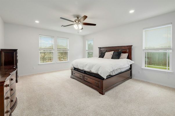 Bedroom, Interior, Recessed Lighting