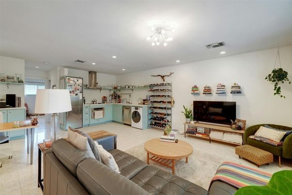 Interior, Living room, Recessed Lighting