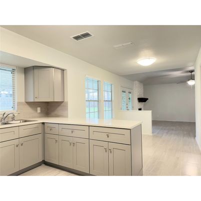 Interior, Kitchen, Wood Texture Flooring