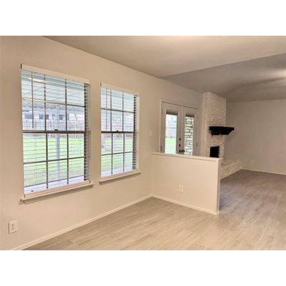 Empty room, Fireplace, Interior, Wood Texture Flooring