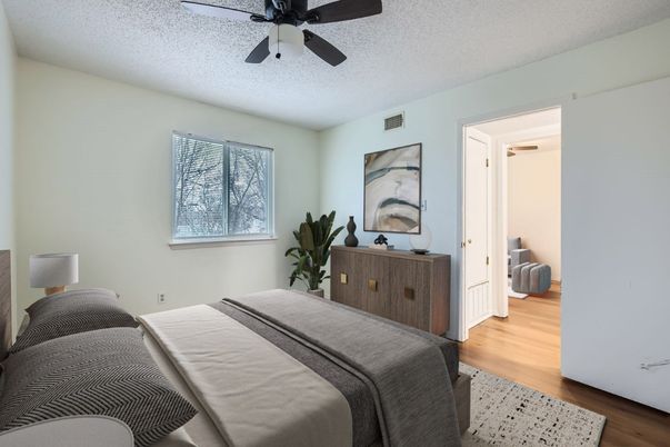 Bedroom, Interior, Wood Texture Flooring