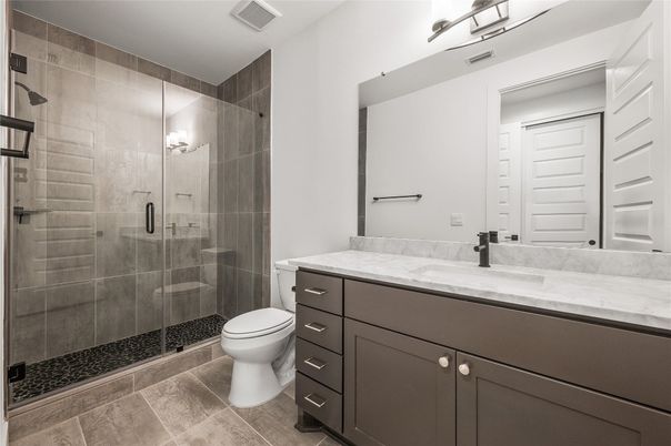 Bathroom, Glass Shower, Interior