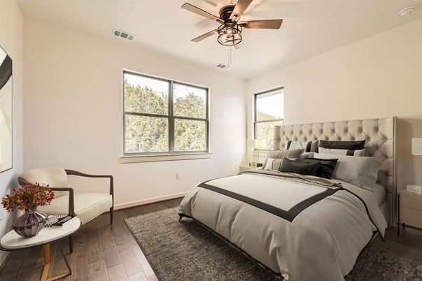 Bedroom, Interior, Wood Texture Flooring
