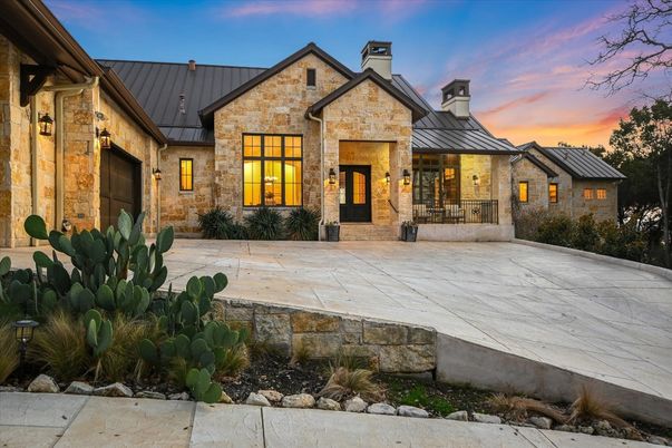 Backyard, Exterior, Facade, Brick Traditional