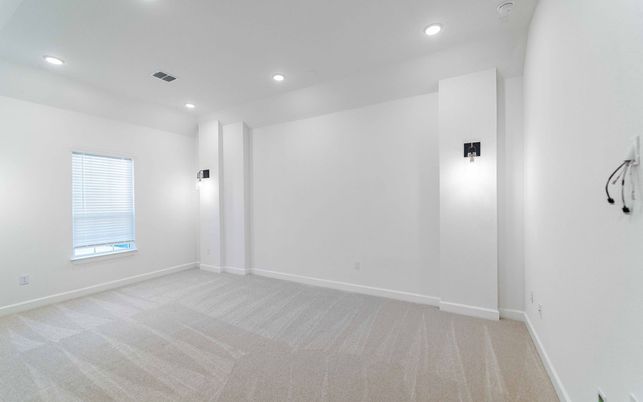 Empty room, Interior, Recessed Lighting