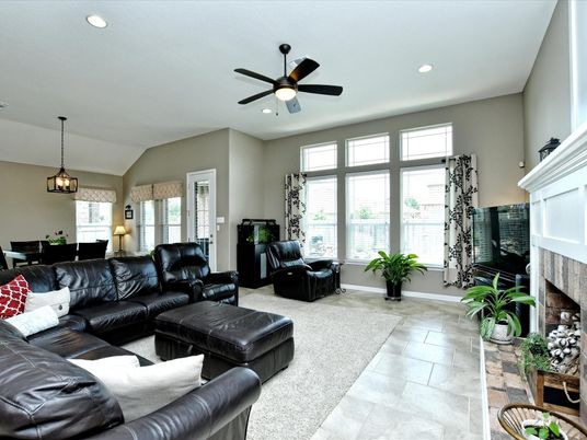Dining room, Fireplace, Interior, Living room, Pendant Lights, Recessed Lighting