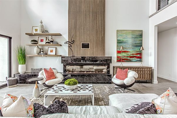 Fireplace, Interior, Living room