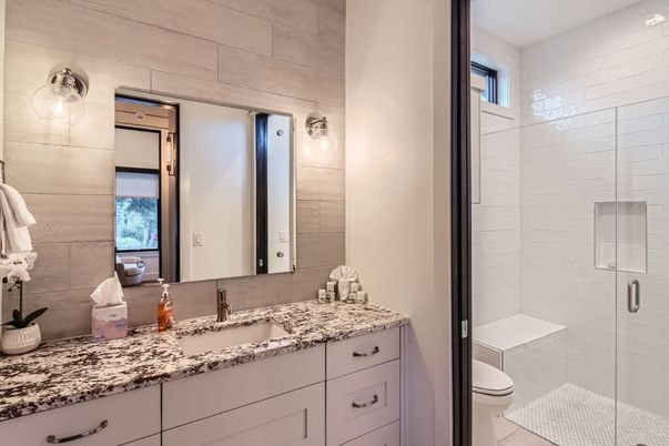 Bathroom, Glass Shower, Interior