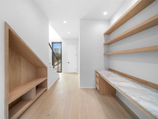 Interior, Recessed Lighting, Wood Texture Flooring