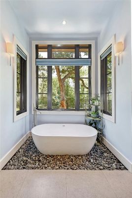 Bathroom, Free Standing Baths, Interior, Recessed Lighting