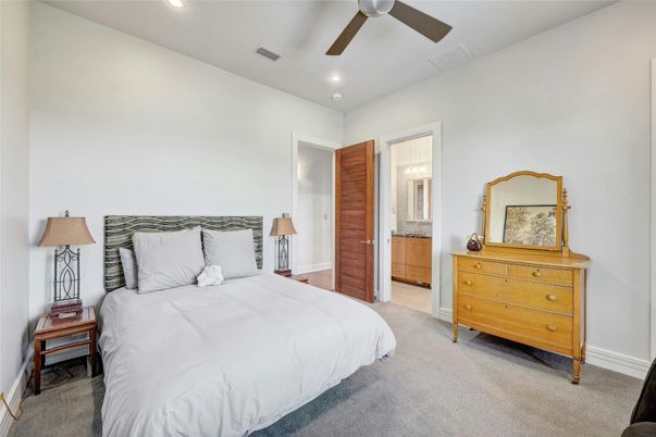 Bedroom, Interior, Recessed Lighting
