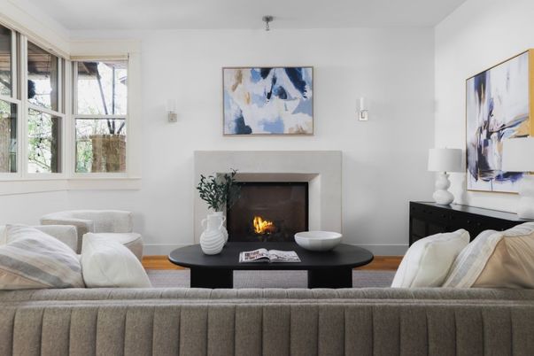Fireplace, Interior, Living room, Wood Texture Flooring