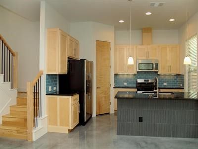 Interior, Kitchen, Pendant Lights, Recessed Lighting, Stainless Steel Appliances