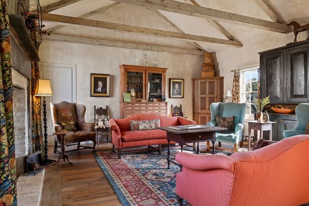 Interior, Living room, Wooden Beams, Wood Texture Flooring