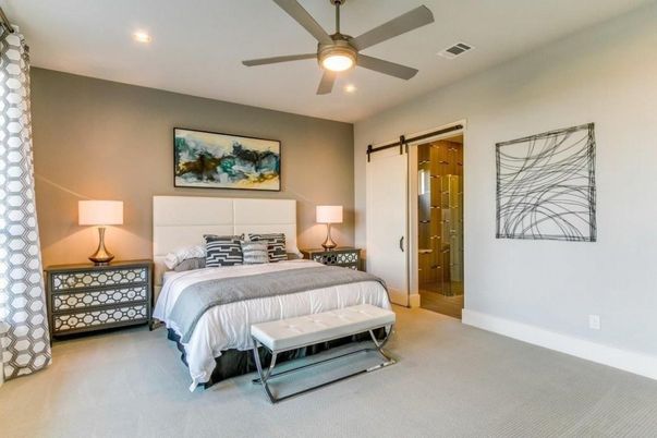 Bedroom, Interior, Recessed Lighting