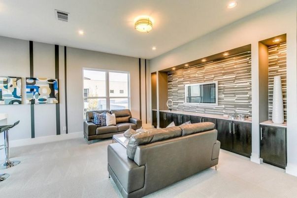 Interior, Living room, Recessed Lighting