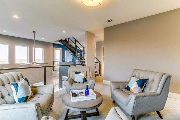 Interior, Living room, Recessed Lighting