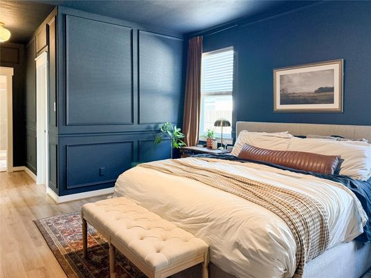 Bedroom, Interior, Wood Texture Flooring