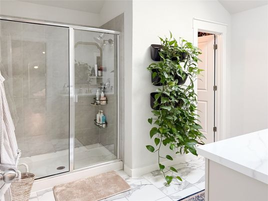Bathroom, Glass Shower, Interior, Marble