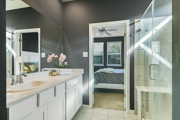 Bathroom, Bedroom, Glass Shower, Interior
