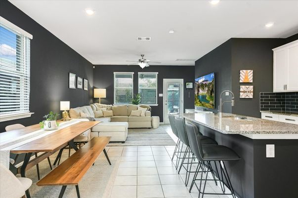 Dining room, Interior, Living room, Recessed Lighting