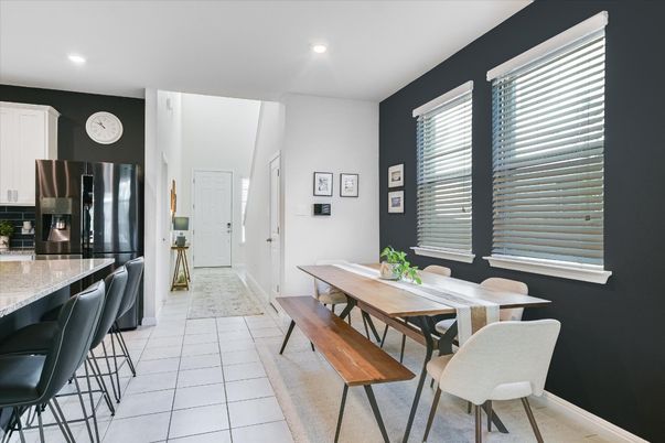 Dining room, Interior, Kitchen, Recessed Lighting